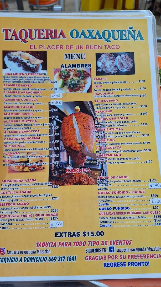 Taqueria Oaxaqueña Mazatlan Menu 6