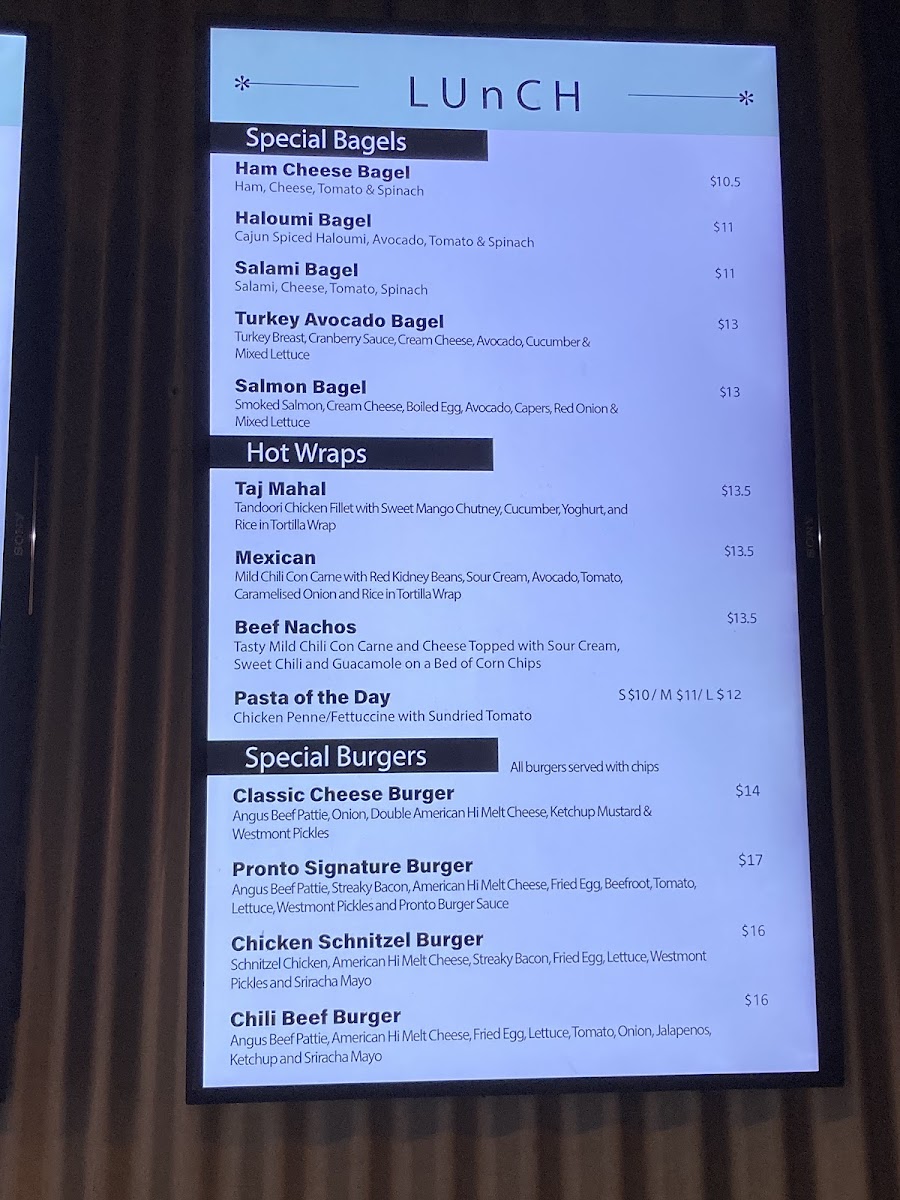 Bar Pronto Menu 7
