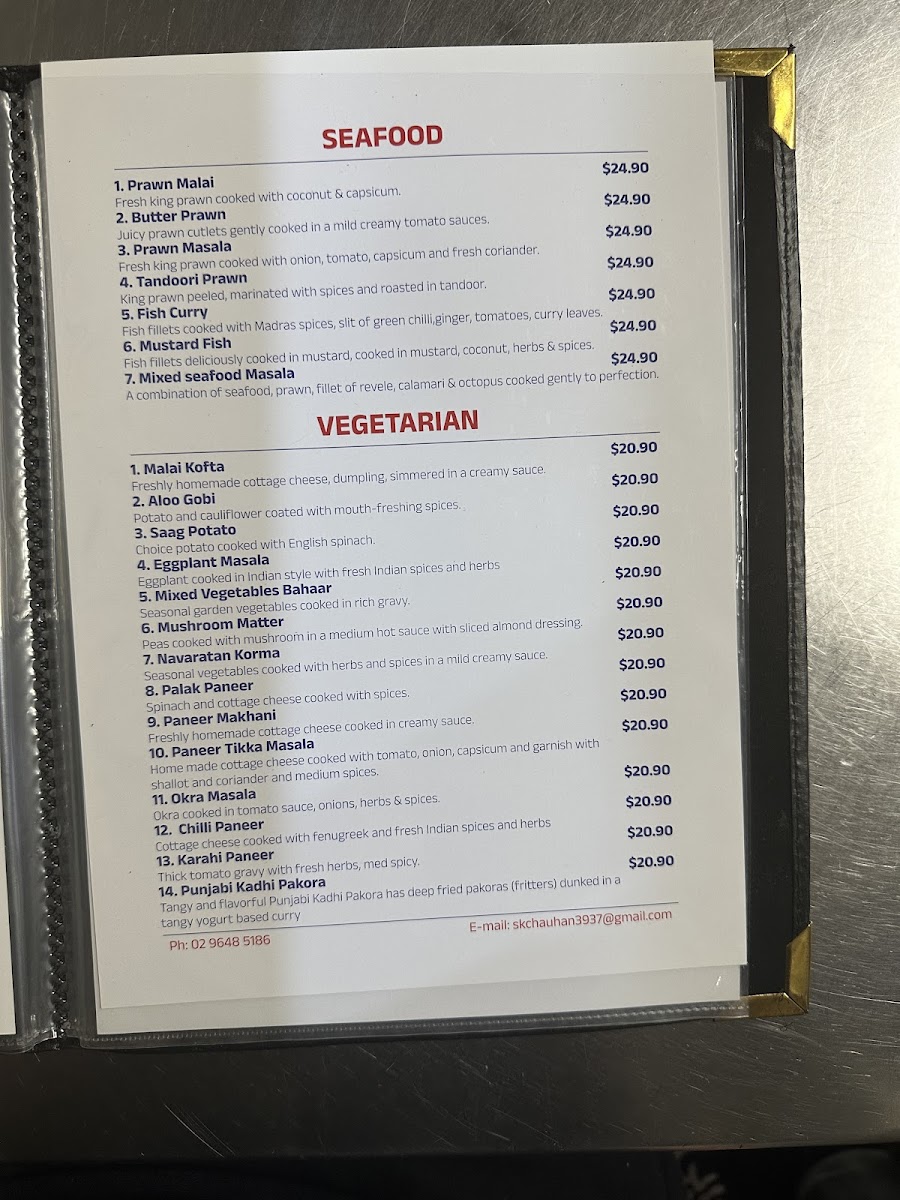 Rasoi Indian Restaurant Menu 5