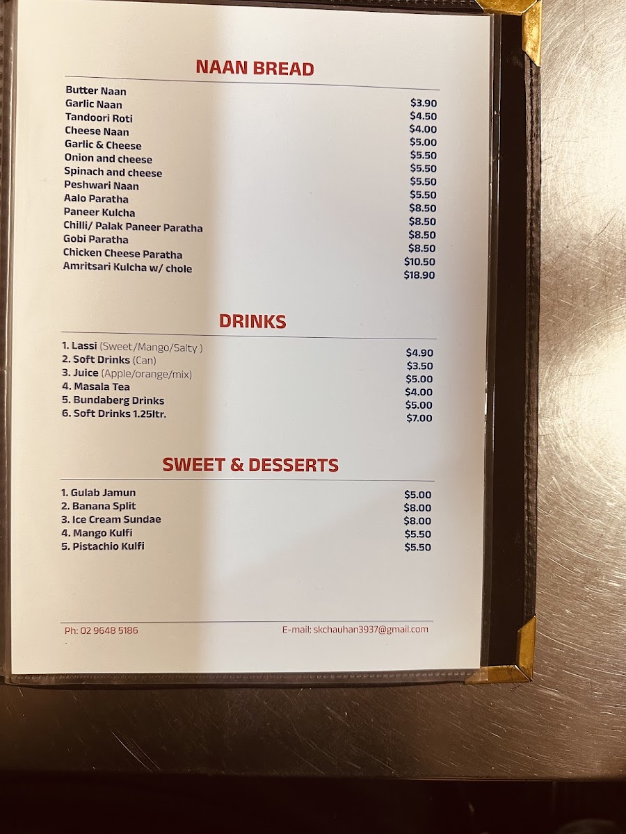 Rasoi Indian Restaurant Menu 6