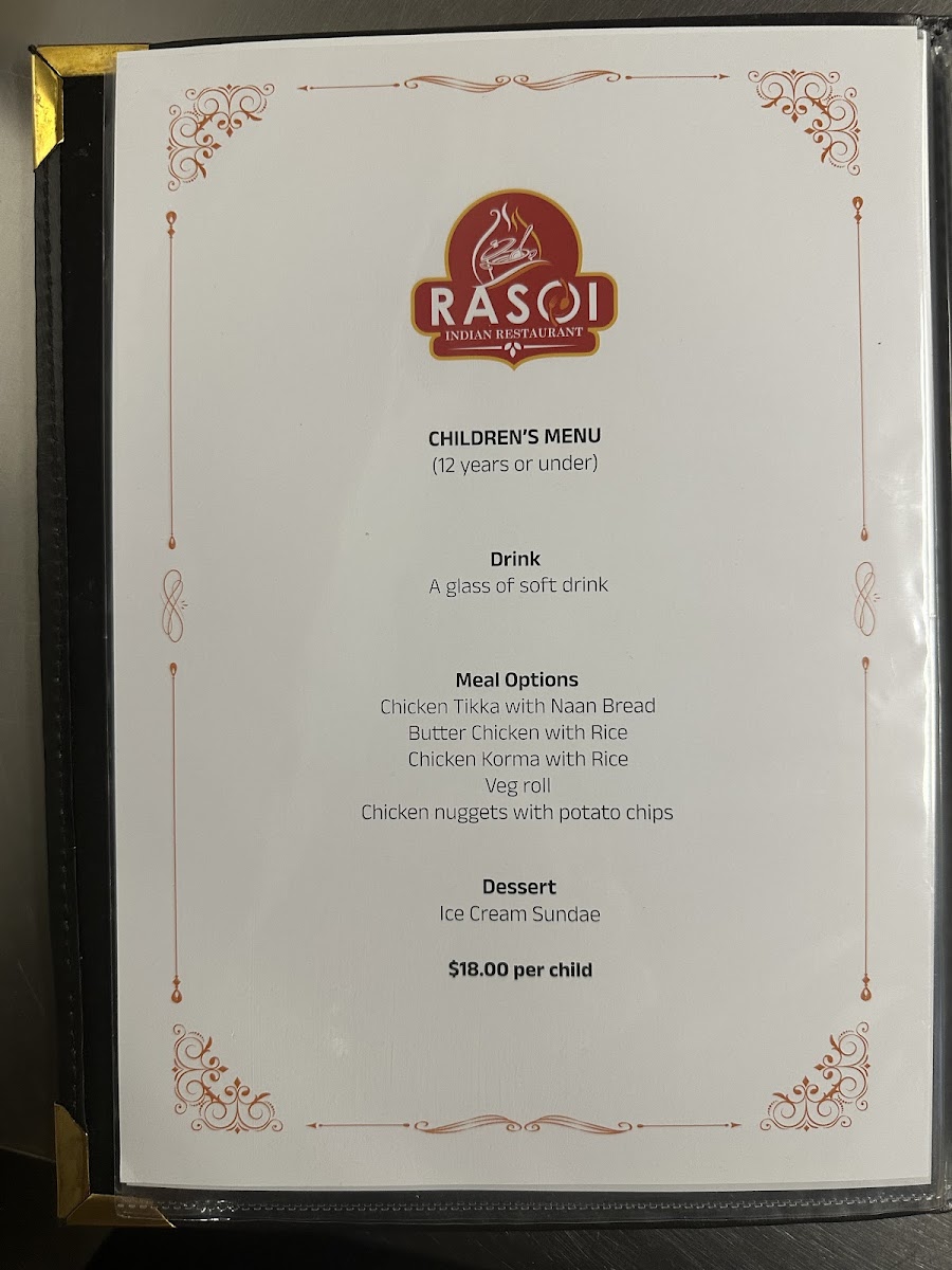 Rasoi Indian Restaurant Menu 7