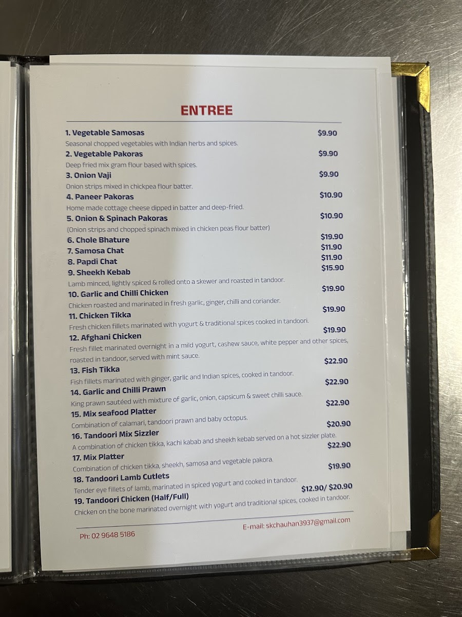 Rasoi Indian Restaurant Menu 8