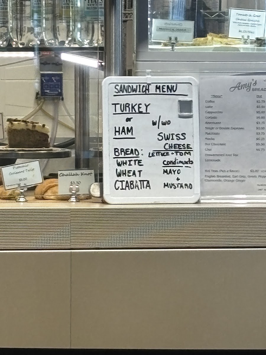 The Library Café by Amy’s Bread Menu 1