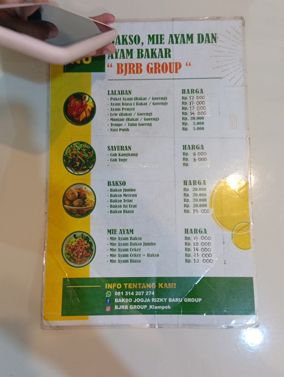 BAKSO JOGJA RIZKI BARU 4 Menu 1