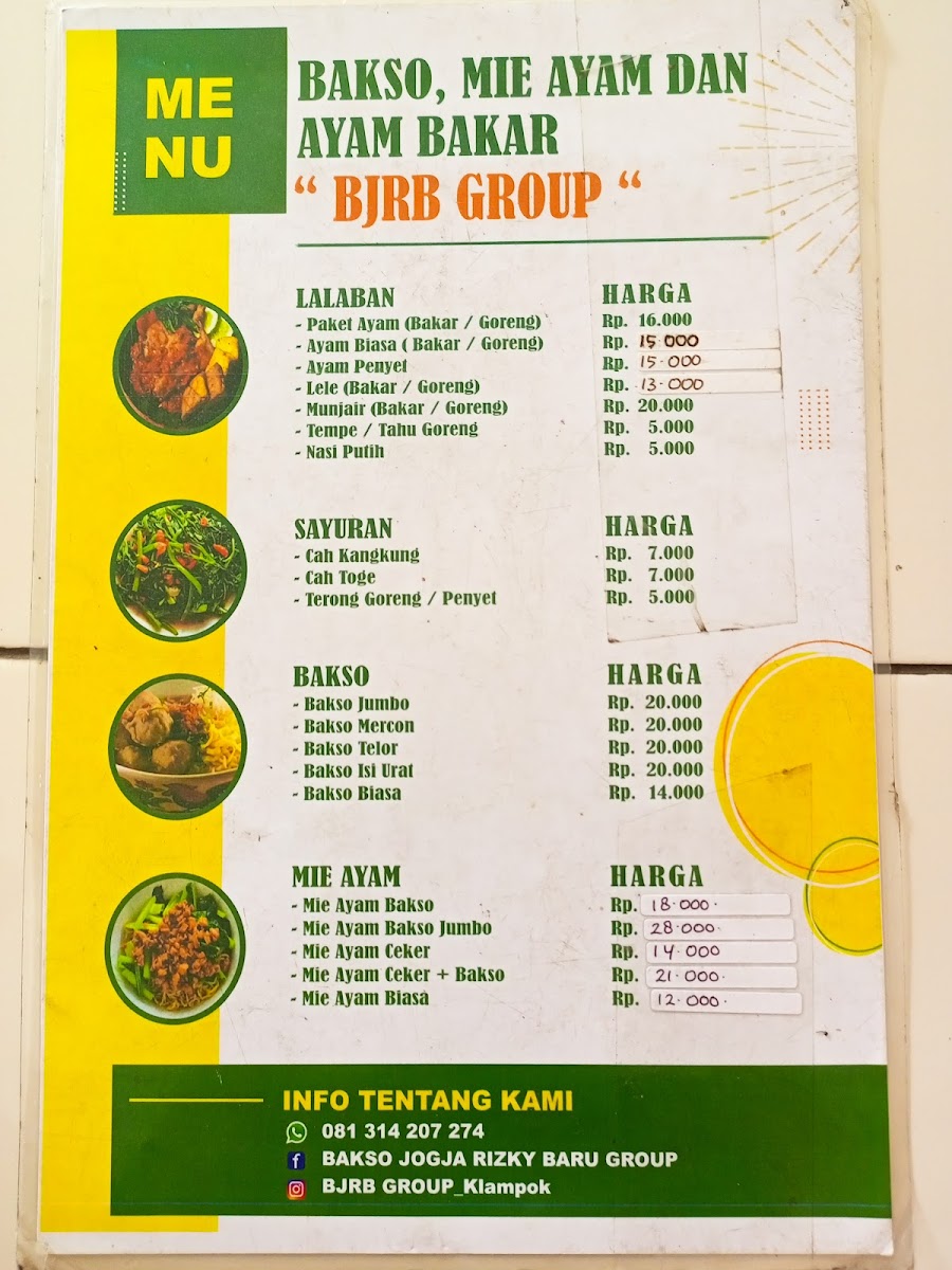 BAKSO JOGJA RIZKI BARU 4 Menu 2
