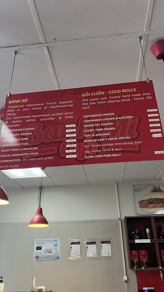 Banh Mi Cafe Menu 1