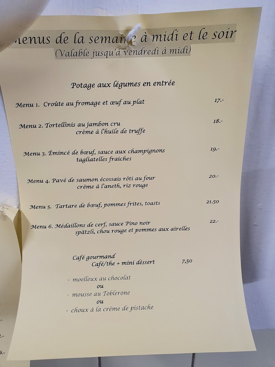 Aux Trois Tonneaux Menu 6