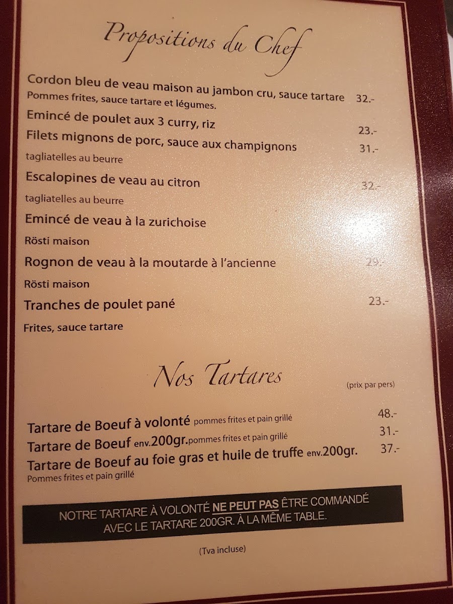 Aux Trois Tonneaux Menu 8