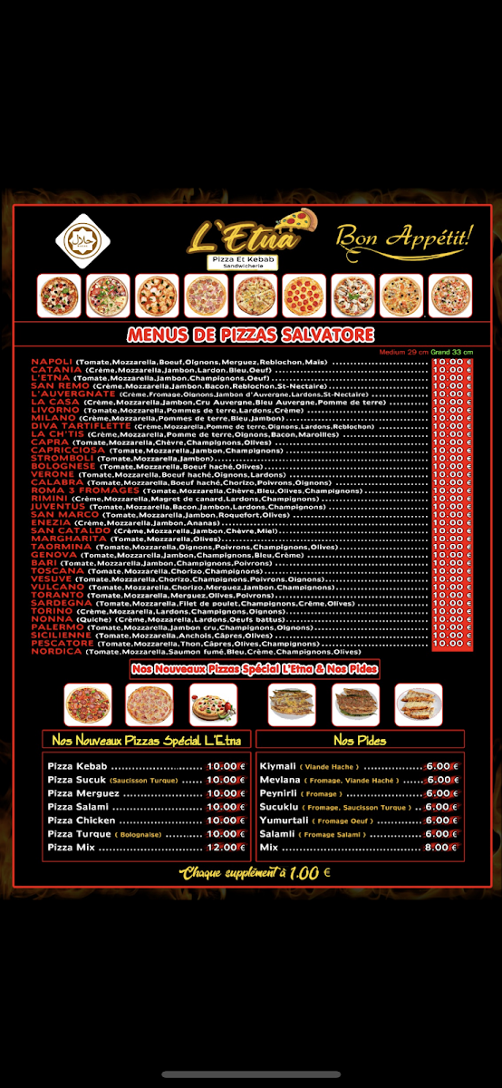 L'etna Riom Menu 6