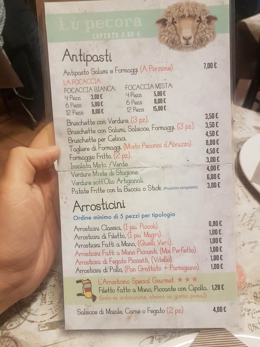 Lù Pecora - Restaurant & Shop Menu 10