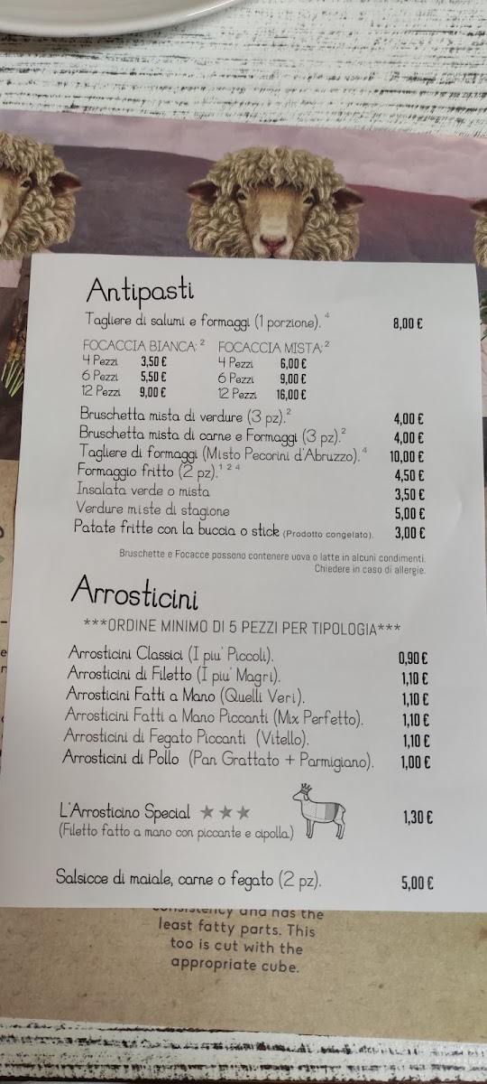Lù Pecora - Restaurant & Shop Menu 4
