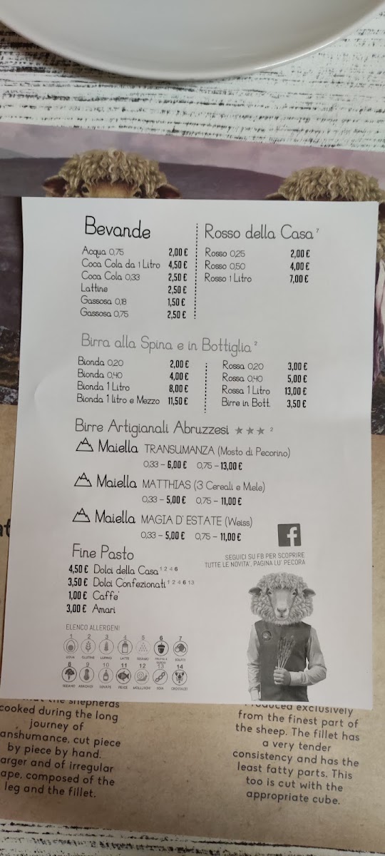 Lù Pecora - Restaurant & Shop Menu 6